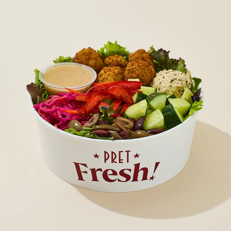 Mediterranean Mezze Salad with Pret's Simple Vinaigrette​